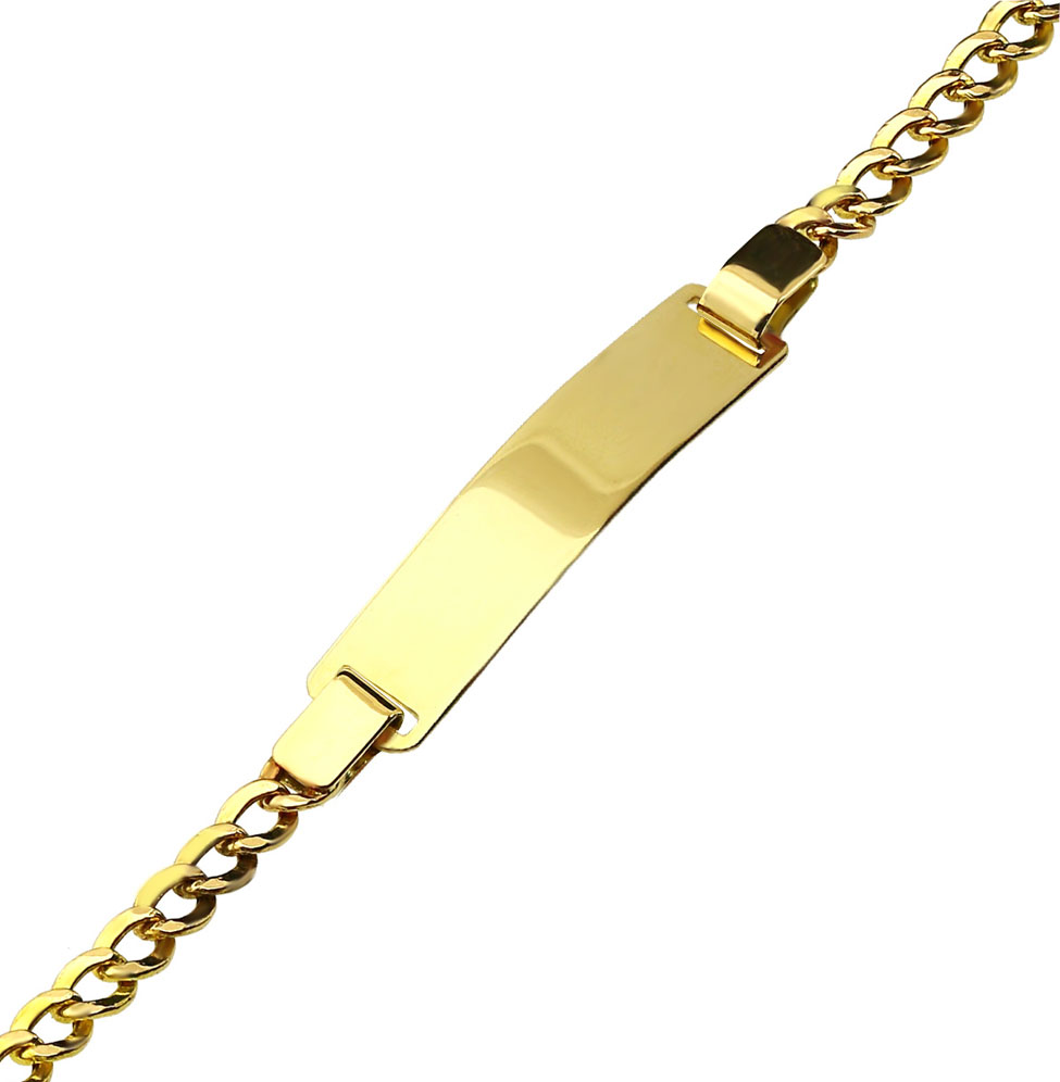 Gravur Ident Armband 585 Gold AR130048