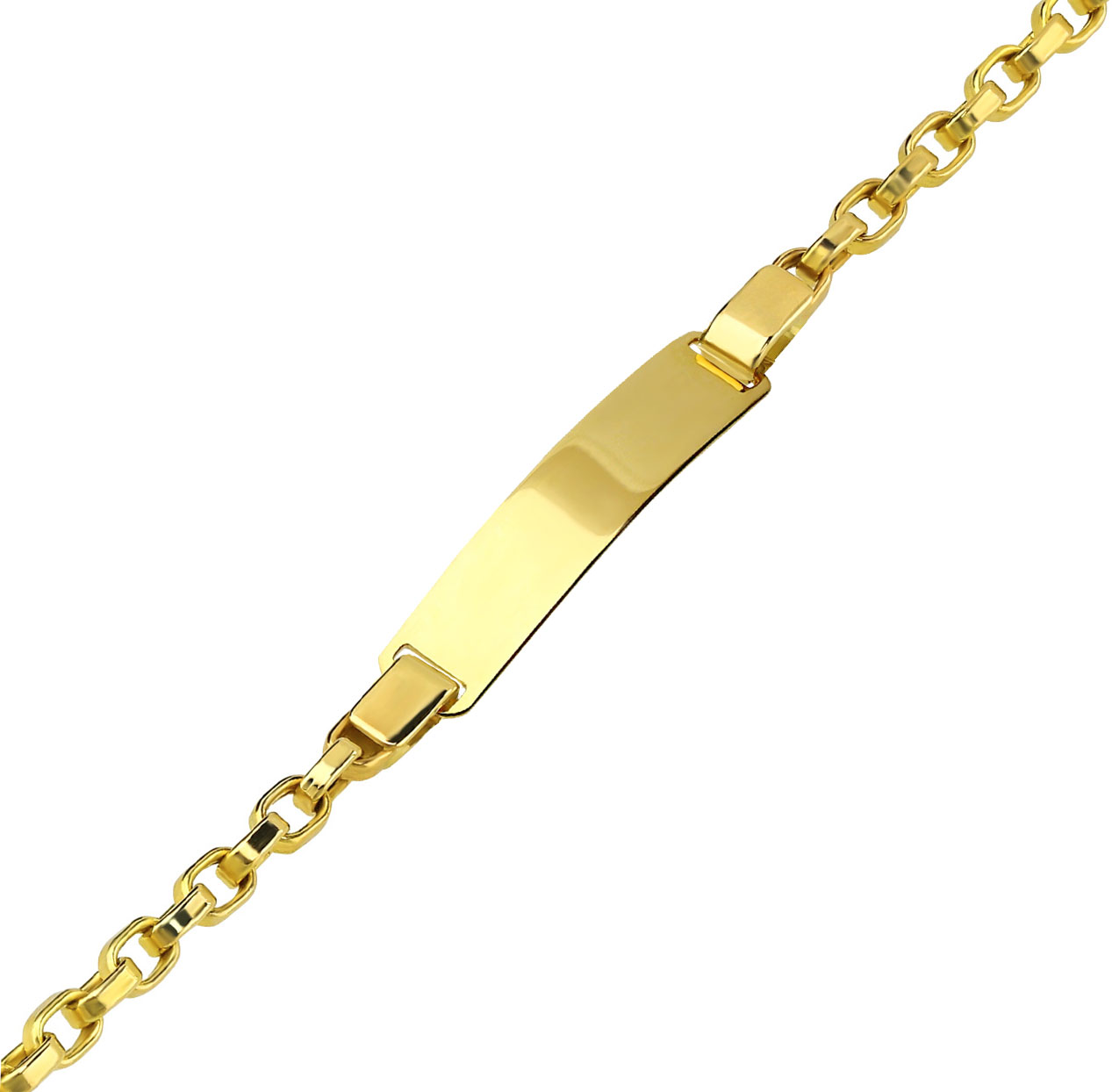 Gravur Ident Armband 585 Gold AR130050