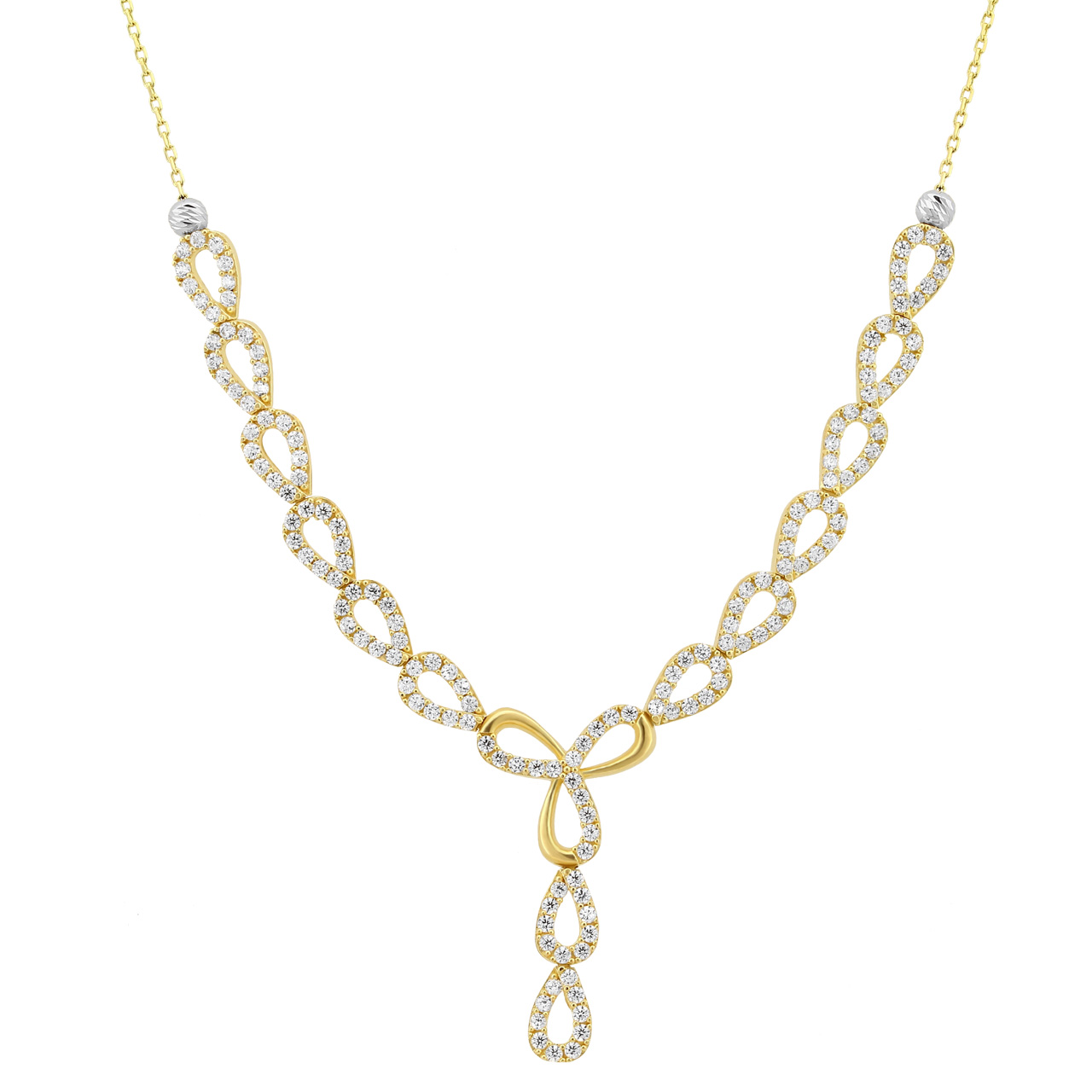 Goldcollier Halskette Fantasieform 585er Gold CL16014