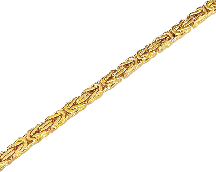 Königsarmband massiv 3,2mm 585 Gelbgold AR16012