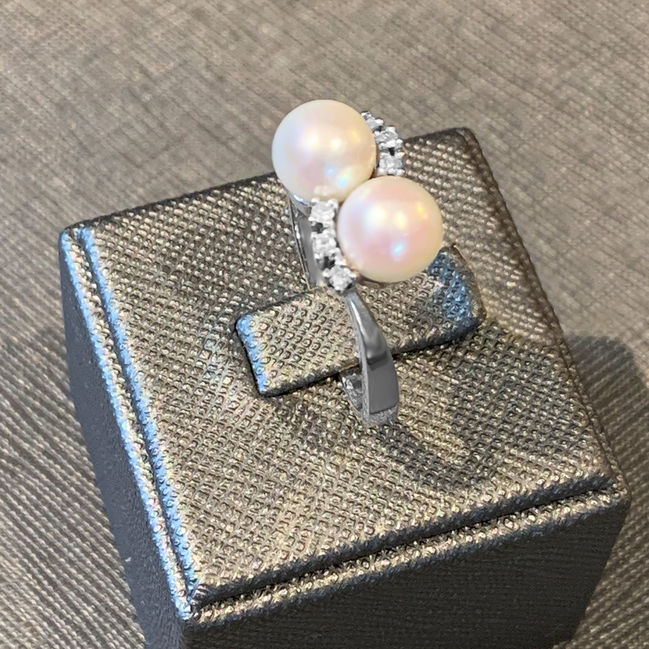 Diamant Perlen Damen Ring aus 585/- Gold EXPR4006