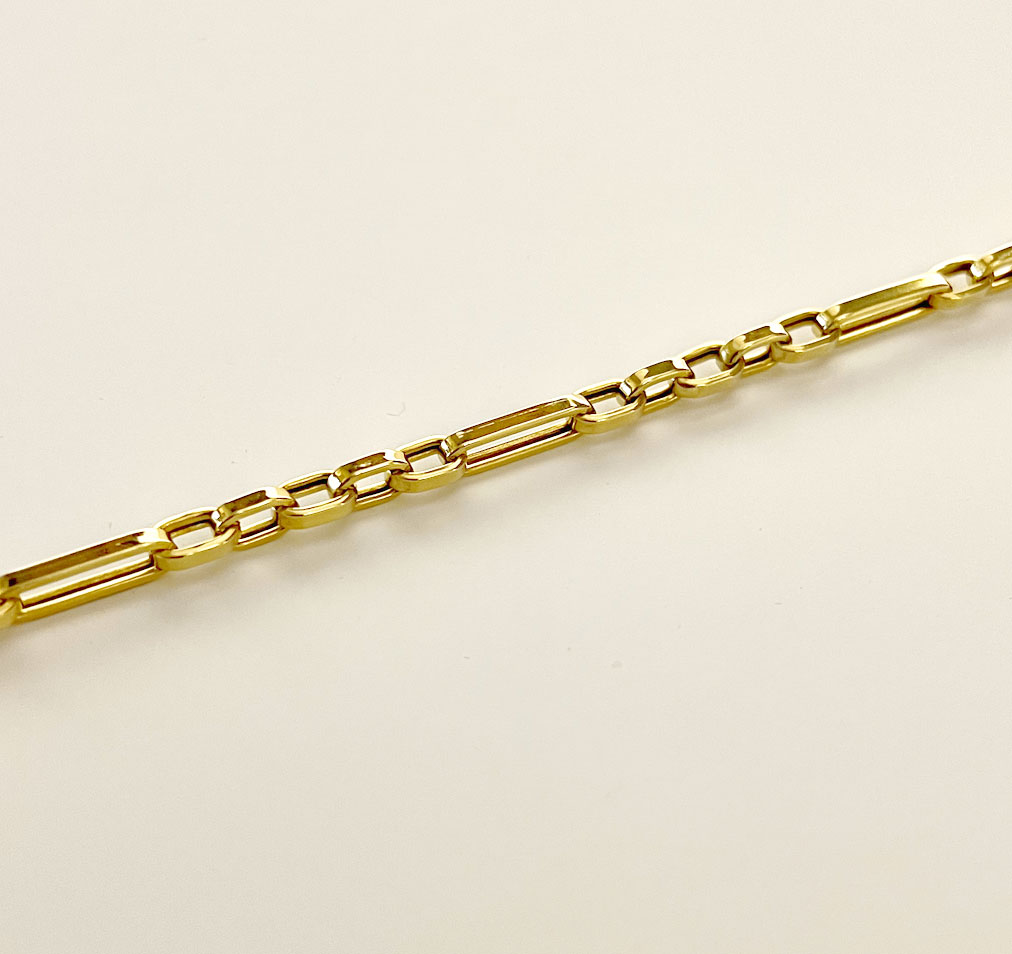 Figaro-Ankerkette 5,0mm Goldkette 585/- Gelbgold KT0023