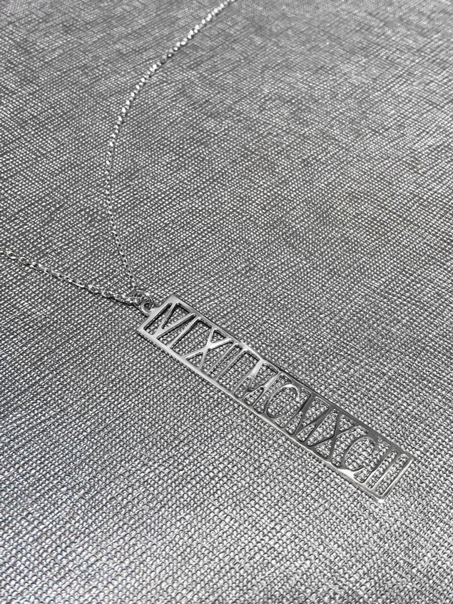 Silberanhänger mit römischen Zahlen 925 Silber CL120012 Ohne Kette