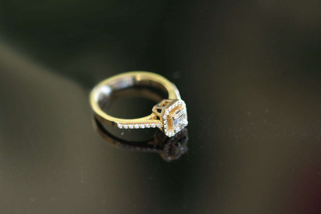 Brillant Ring 585/- Rosegold EXR4100