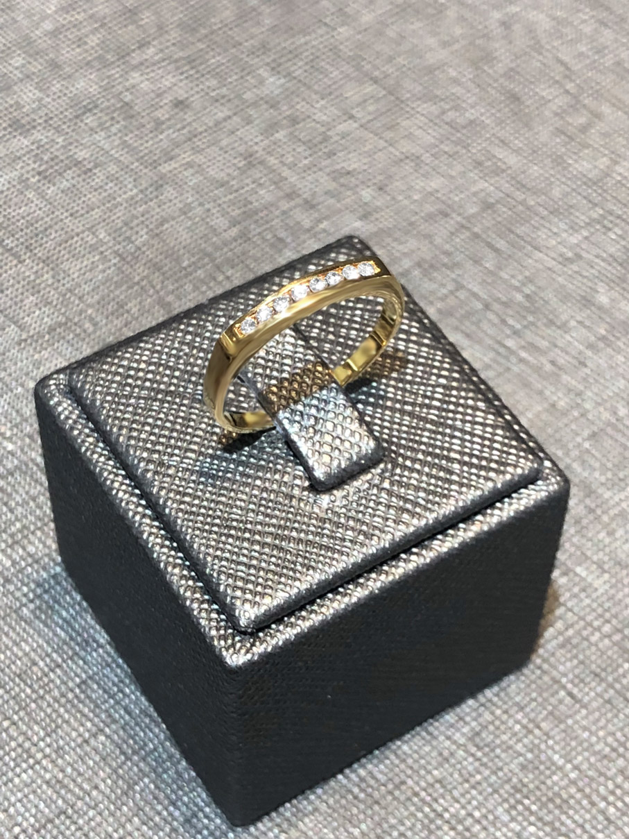 0,15ct. Brillant Ring 750/- Gelbgold EXR4097
