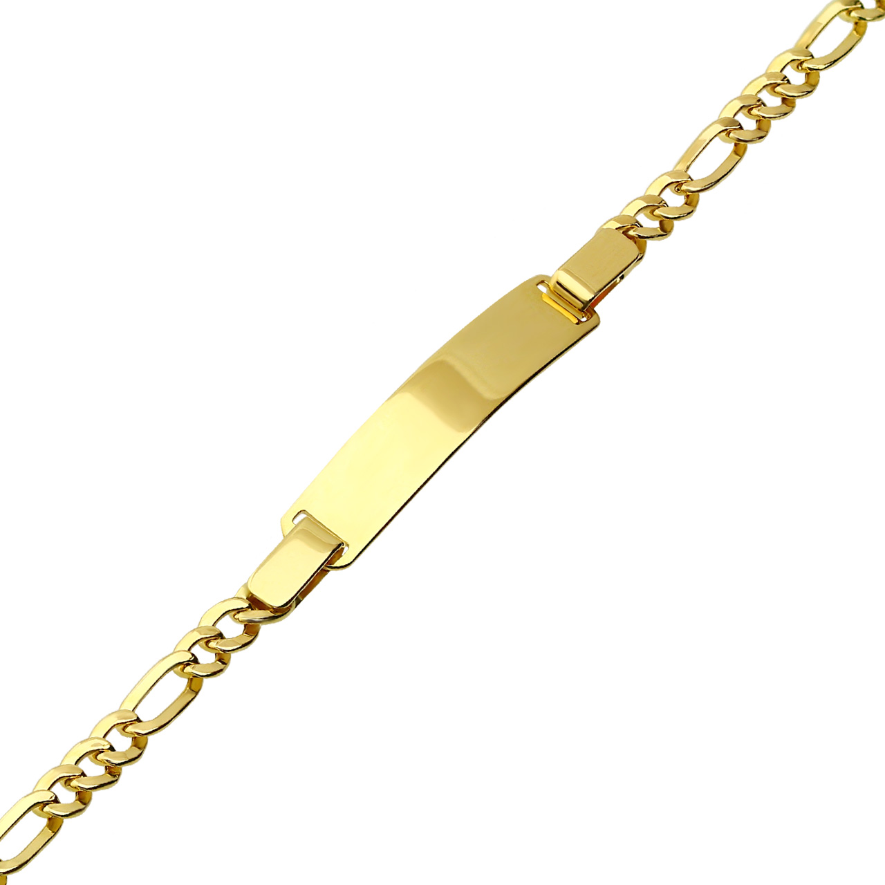 Gravur Ident Armband 585 Gold AR130051