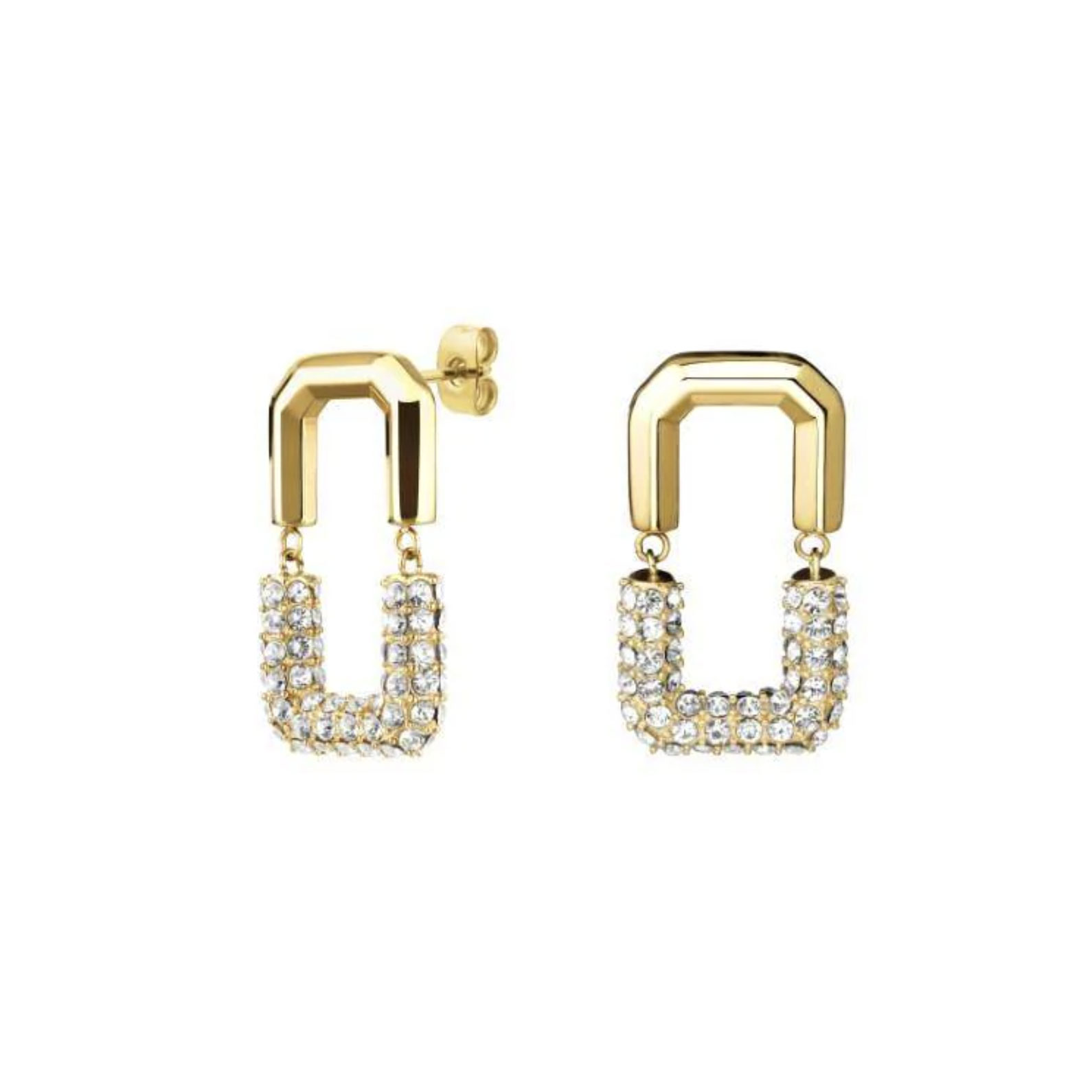 Rosefield Octagon Kristall Ohrringe