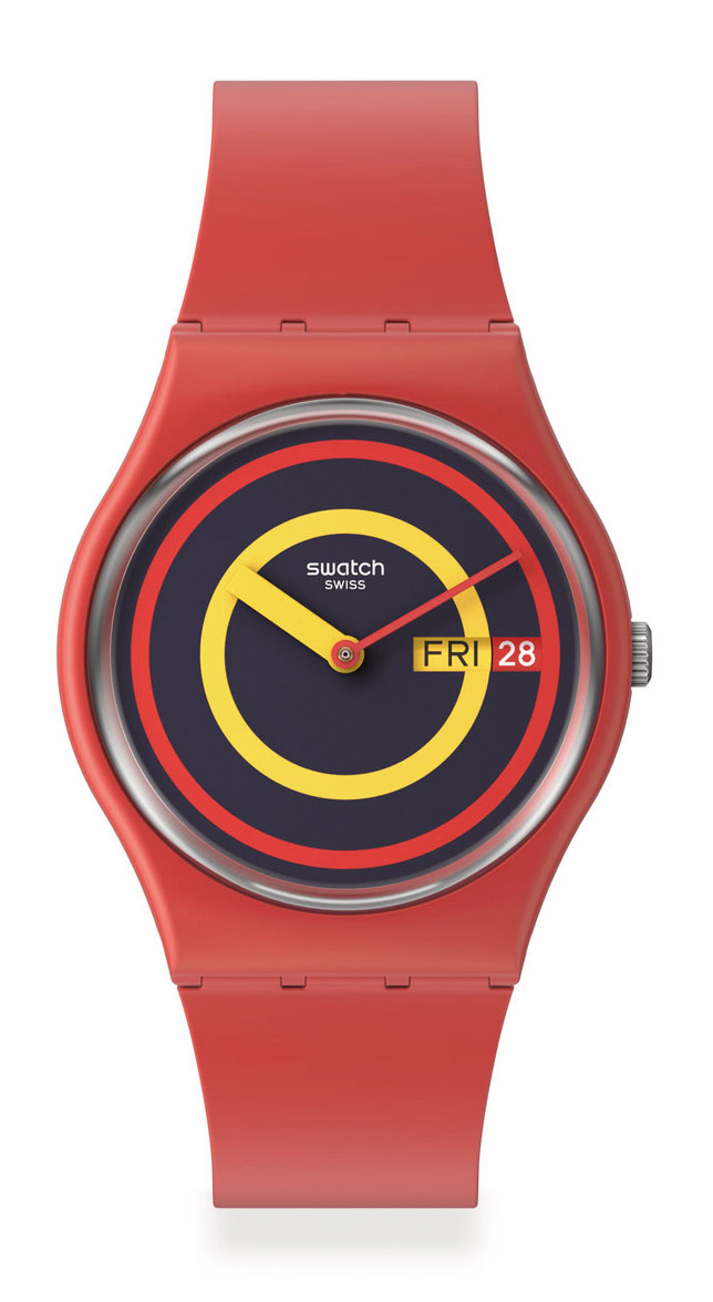 Swatch Concentric Red