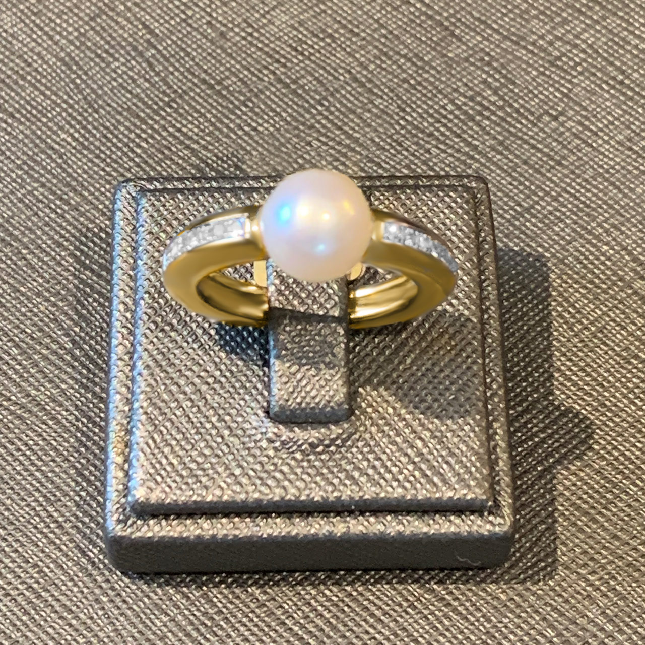 Diamant Perlen Damen Ring aus 585/- Gold EXPR4008