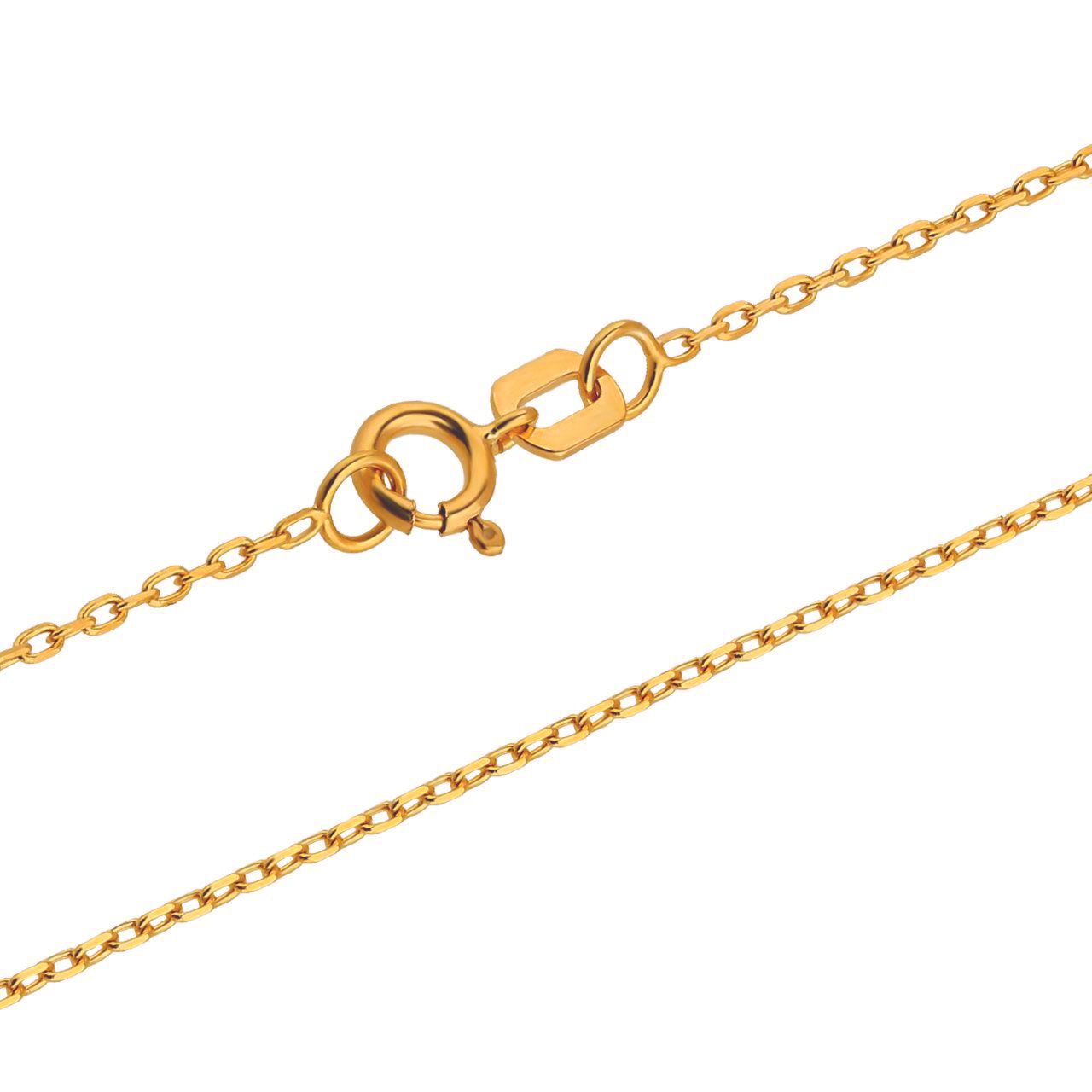 585er Goldarmband Ankerkette diamantiert 1,0mm Rosegold