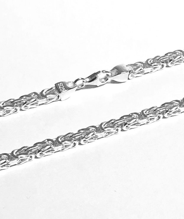 Königskette 4Kant 2,0mm massiv 925 Sterling Silber KTS0031 Kettenlänge: 45,0 cm