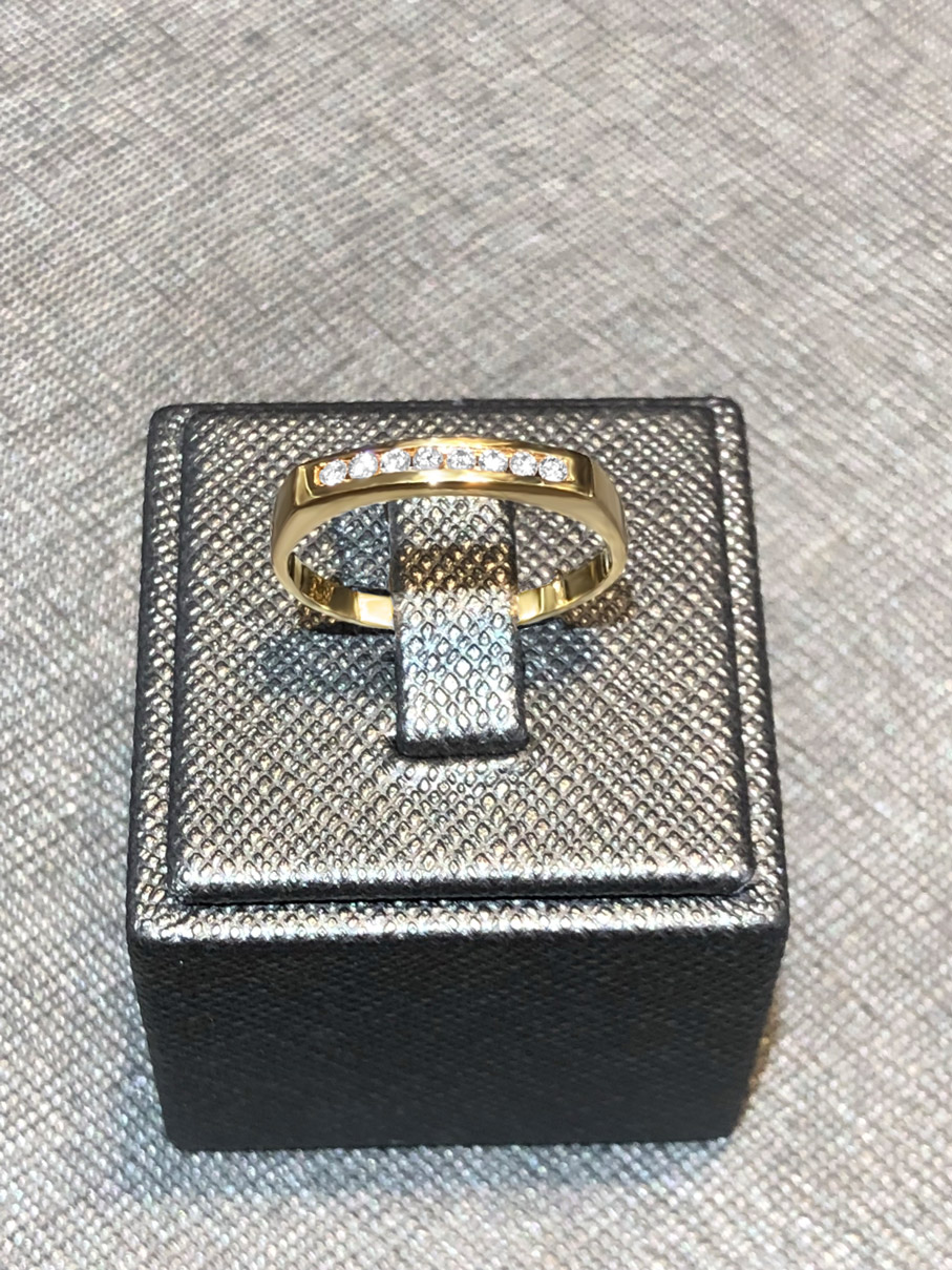 0,15ct. Brillant Ring 750/- Gelbgold EXR4097