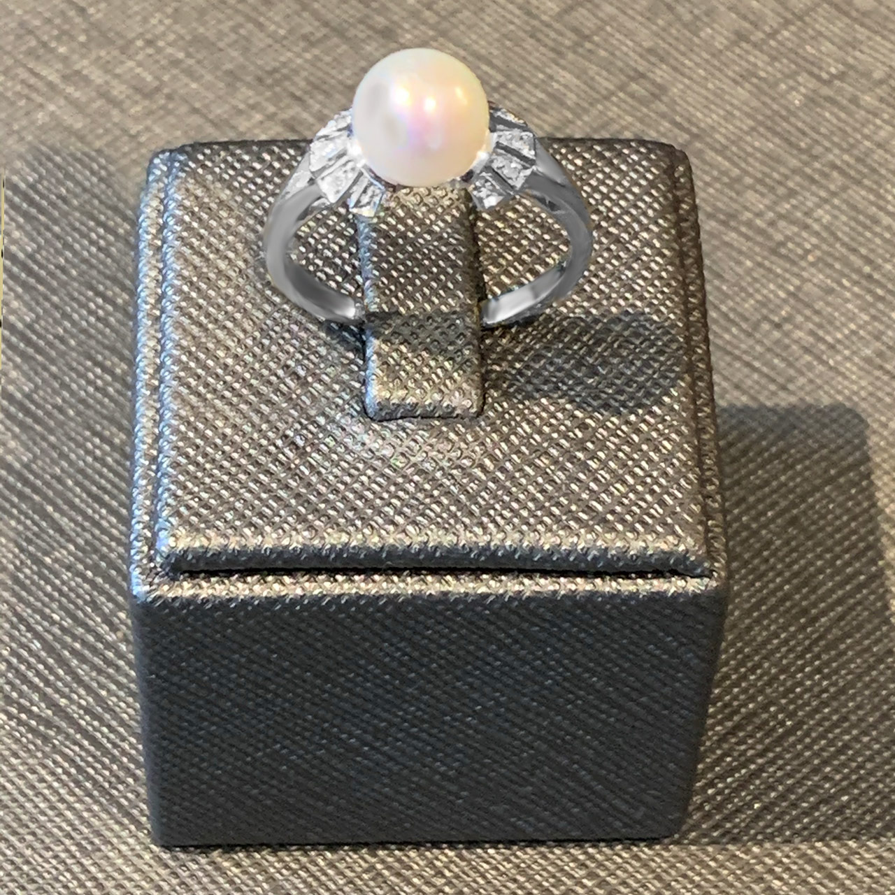Diamant Perlen Damen Ring aus 750/- Gold EXPR4002
