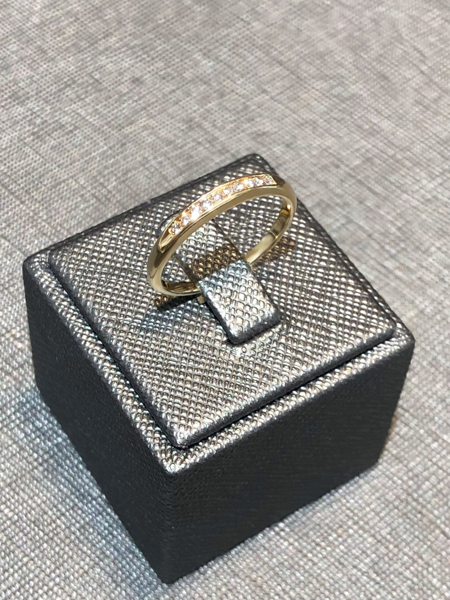 0,10ct. Brillant Ring 585/- Gelbgold EXR4096