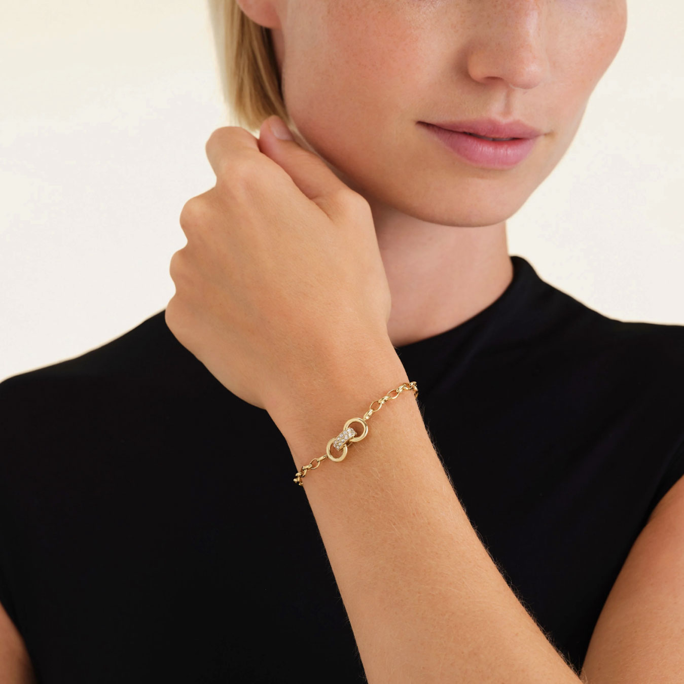 Rosefield Armband mit Kristall Schleife